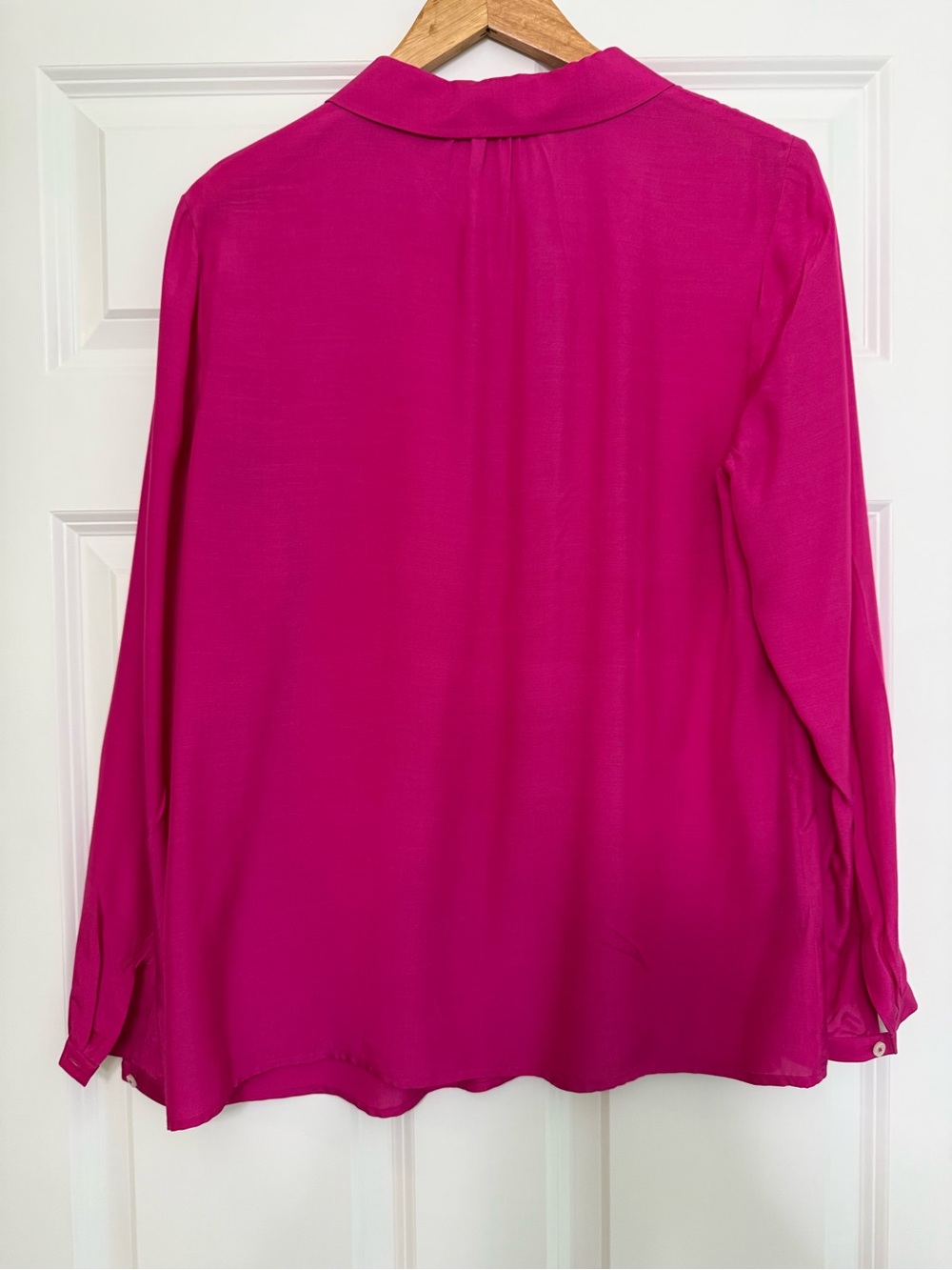 Boden Fuchsia Button-Down Blouse